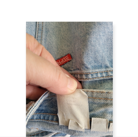 Esprit vintage 80s/90s 100% cotton denim miniskirt in size XS - Picture 7 of 8